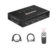 kceve hdmi 4-port hdmi kvm
