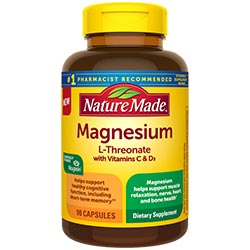 Von der Natur hergestelltes Magnesium-L-Threonat mit den Vitaminen C und D3