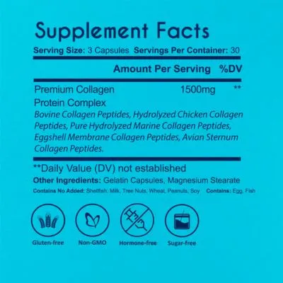 nuzena collagen pure + supplement facts  